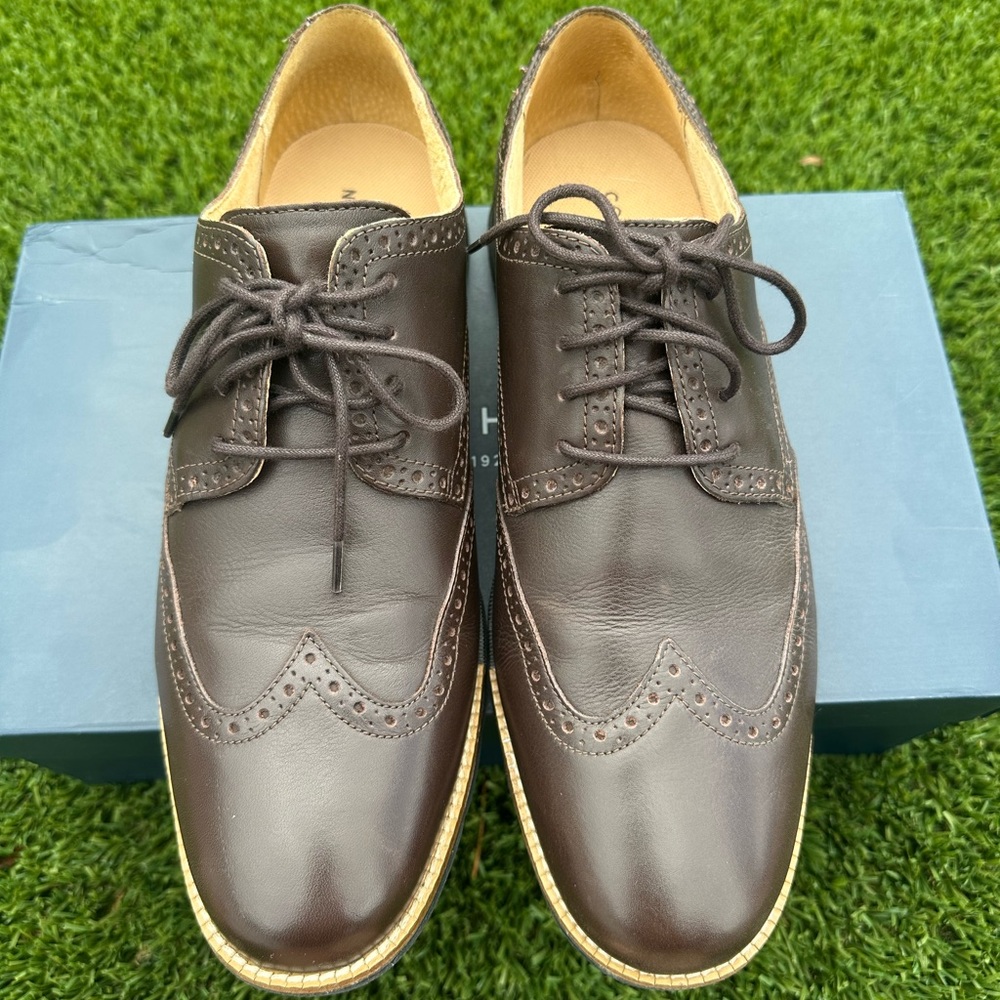 Cole Haan Men's Brown Leather wingtip comfort shoe